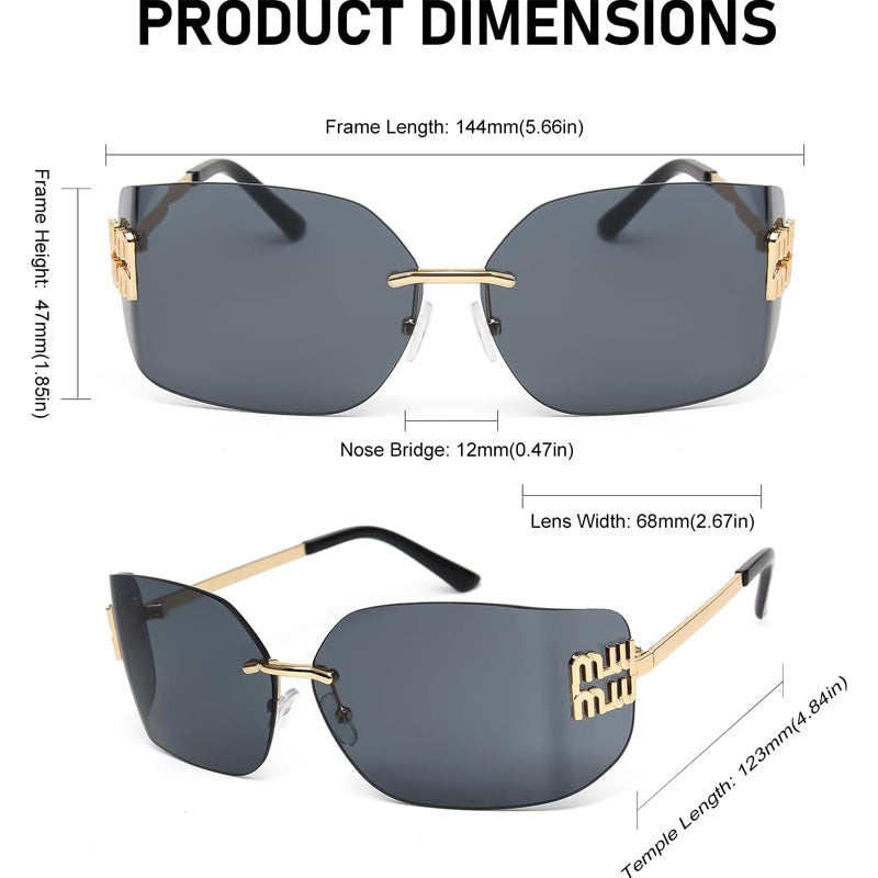 Fashion Wrap Around Frame Sunglasses
