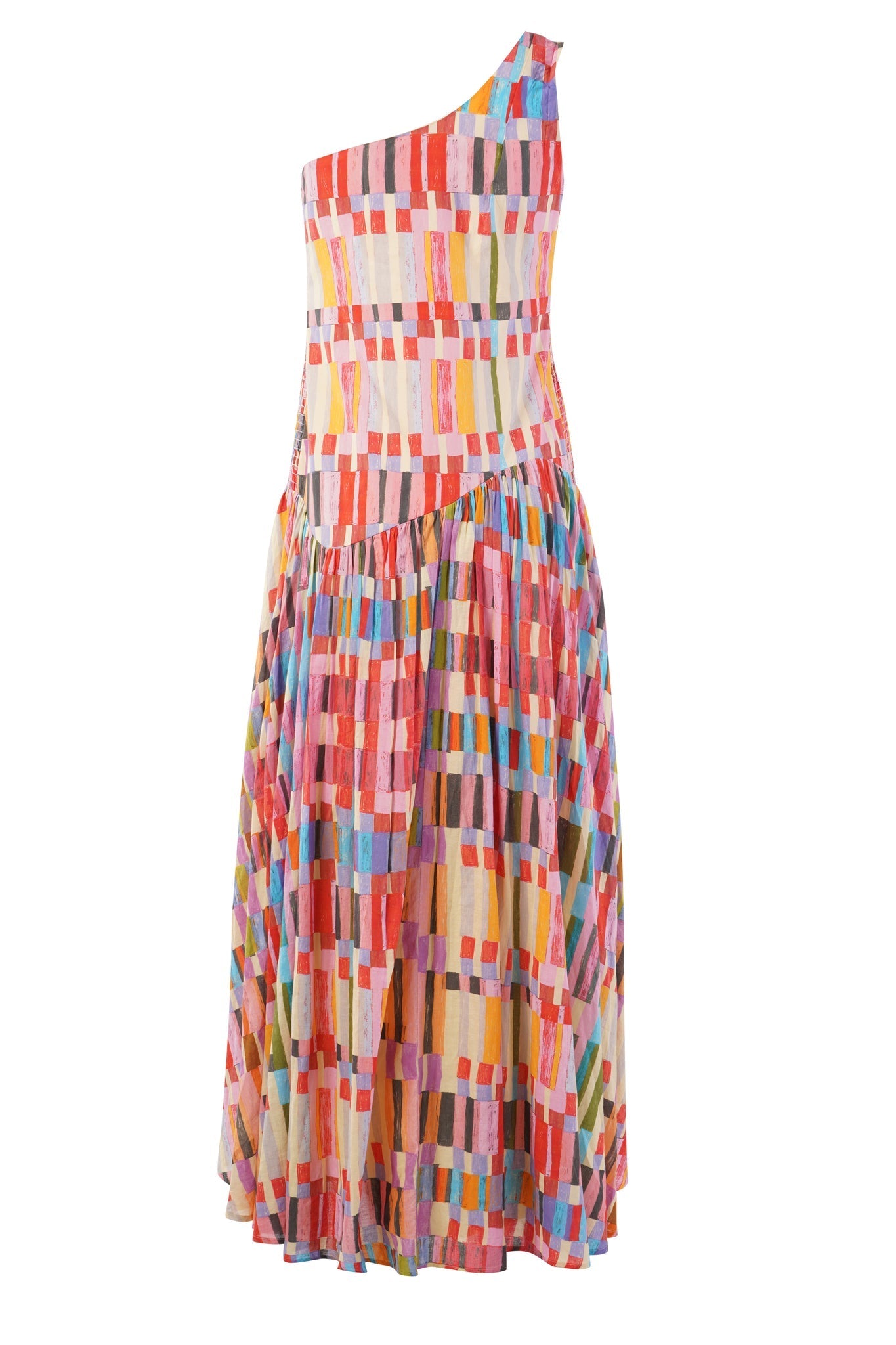 Painter’s Patch Asymmetrical Dress