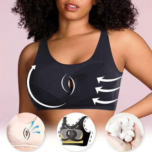 Pure Cotton Instantly Lifts Anti-Sagging Wirefree Bra