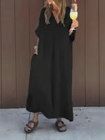 Chic V-Neck Casual Dress For Women