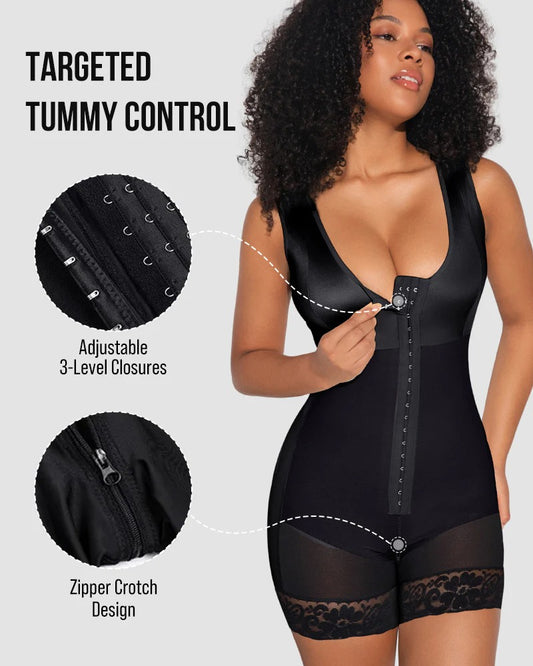 Double Compression Tummy Control Shapewear With Bra