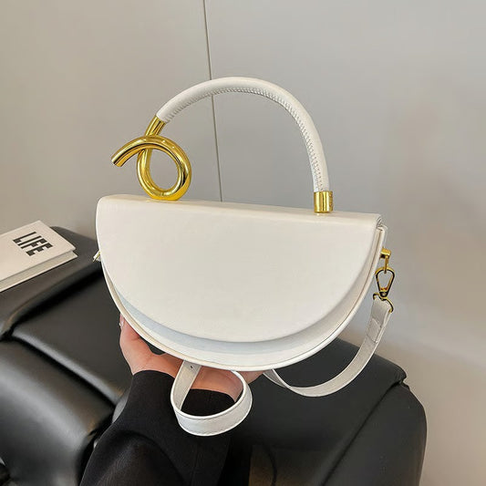 Women‘s Fashionable Solid Color Handbag