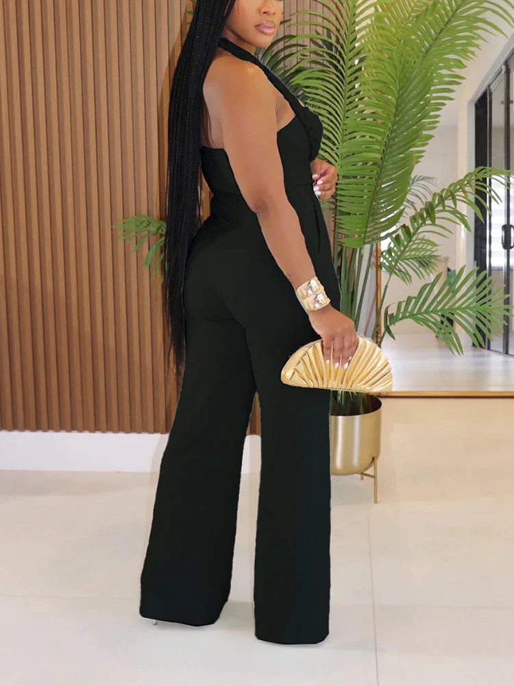 Braided Halter Jumpsuit