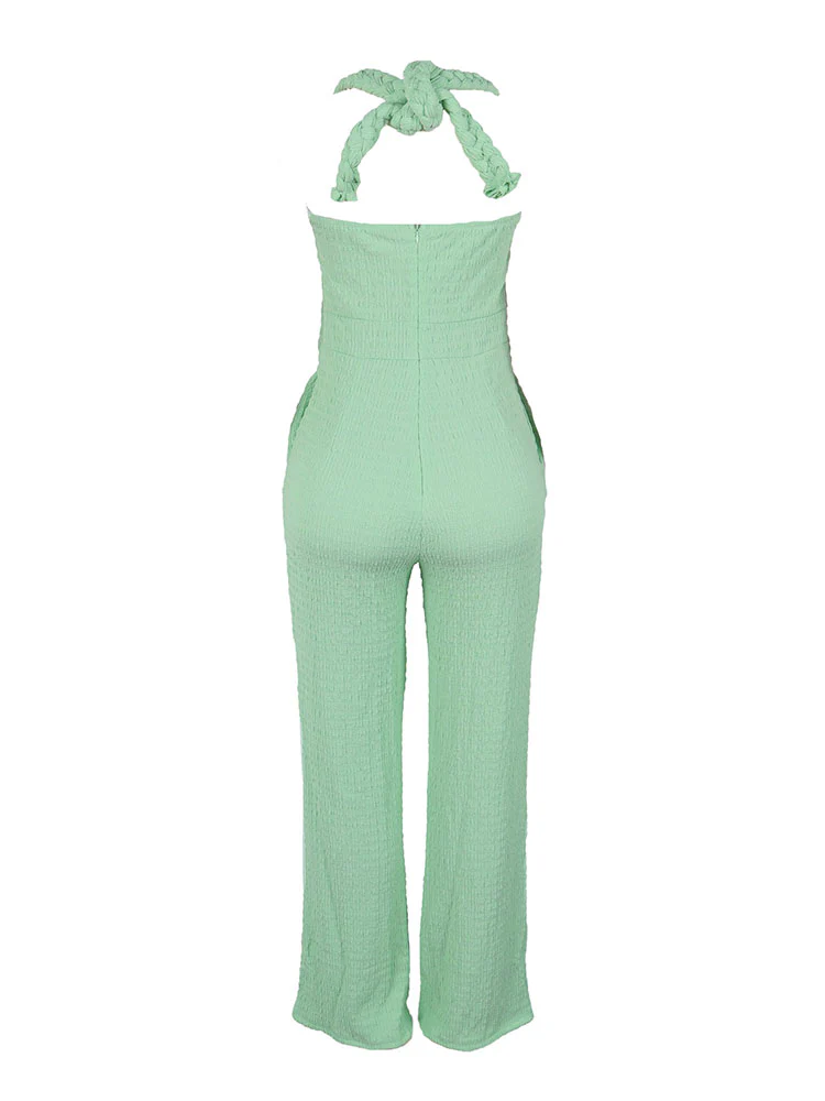 Braided Halter Jumpsuit