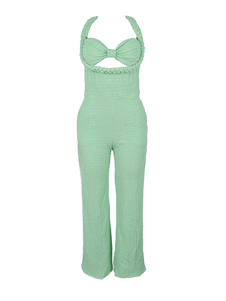 Braided Halter Jumpsuit