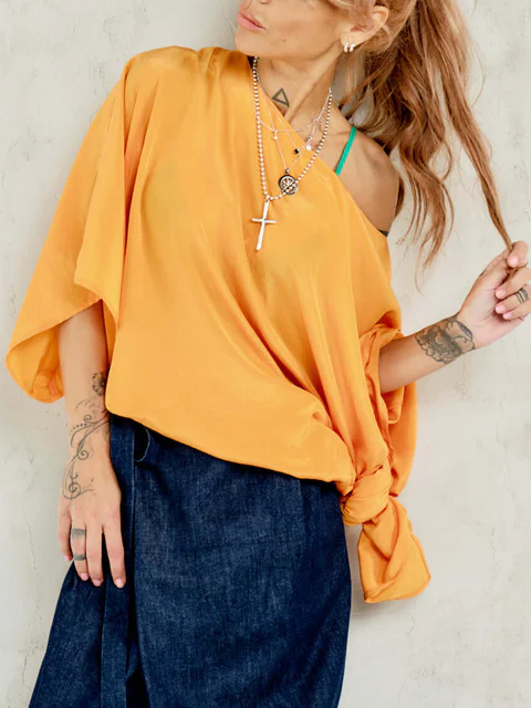 Orange Oversized Miaxi Tunic