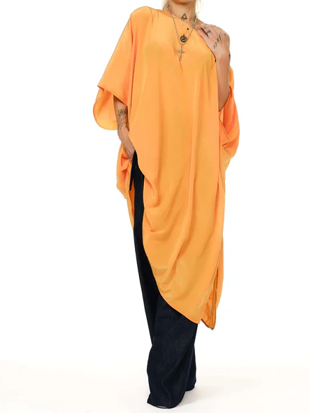 Orange Oversized Miaxi Tunic
