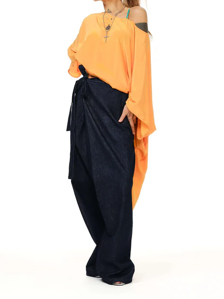 Orange Oversized Miaxi Tunic