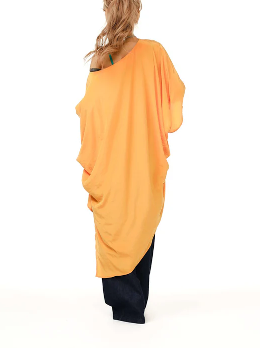 Orange Oversized Miaxi Tunic