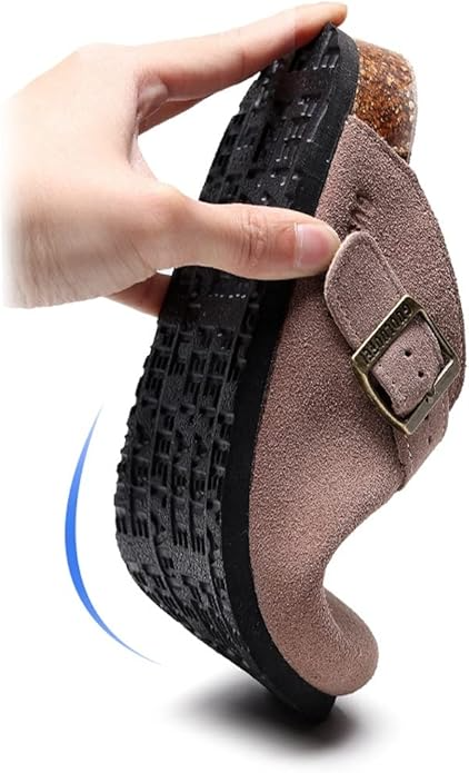 Mule Clogs Shoes Summer PU Leather Slip On Sandal