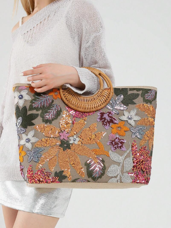 New Classic Sequined Large-Capacity Tote Bag