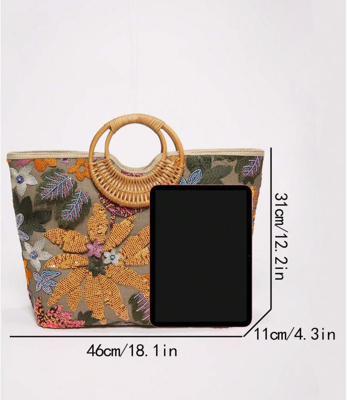 New Classic Sequined Large-Capacity Tote Bag