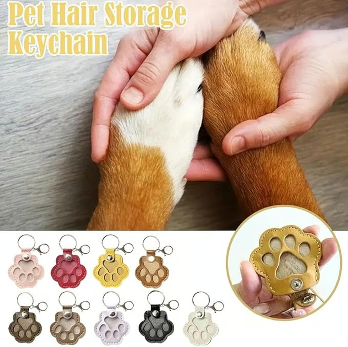 Keychain Made Of Leather To Remember Your Pet
