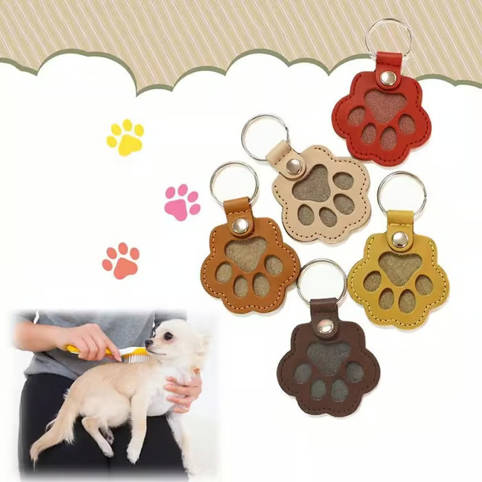 Keychain Made Of Leather To Remember Your Pet