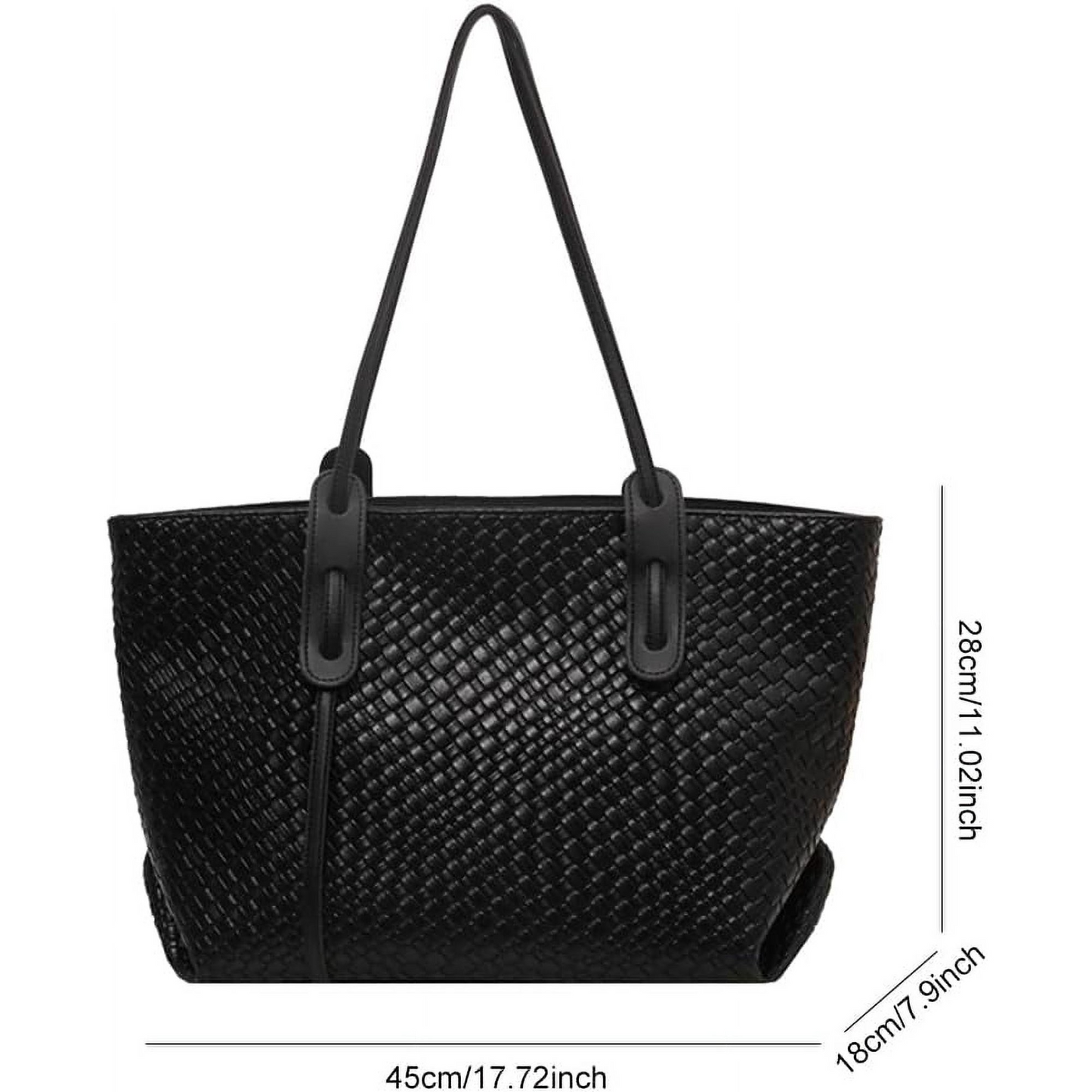 Vegan Leather Woven Bags
