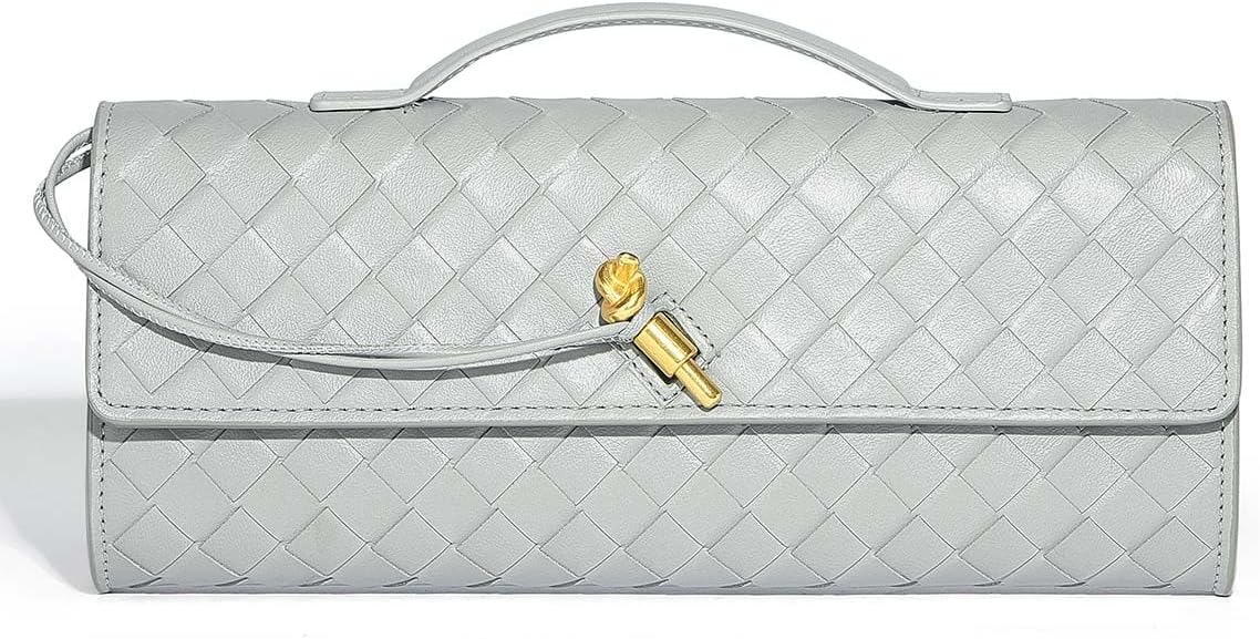 Trendy Woven Evening Clutch Purses For Women Evening Bags