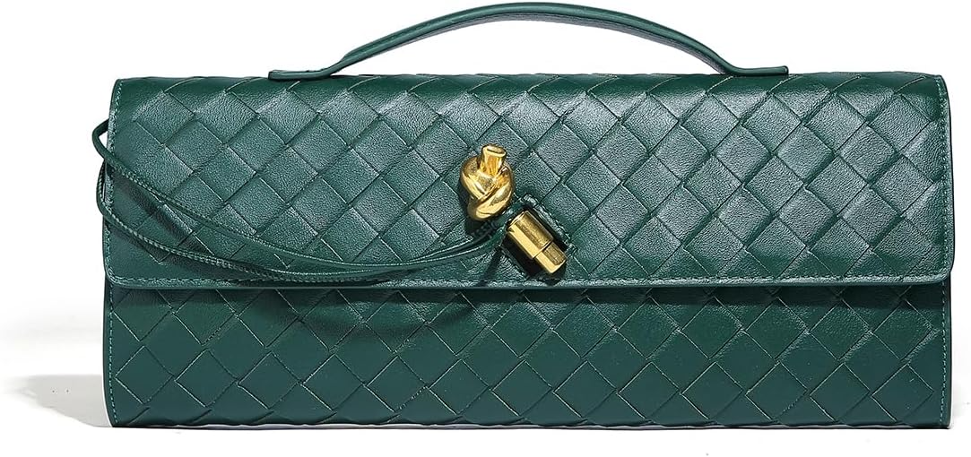 Trendy Woven Evening Clutch Purses For Women Evening Bags