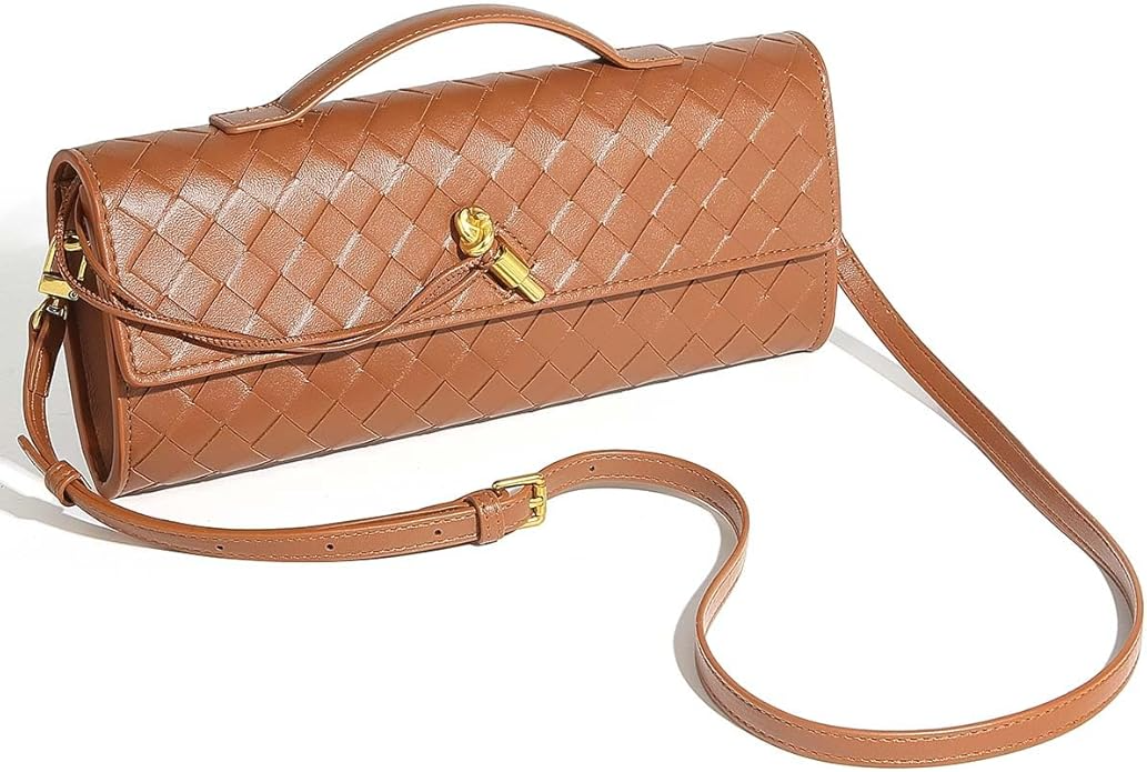 Trendy Woven Evening Clutch Purses For Women Evening Bags