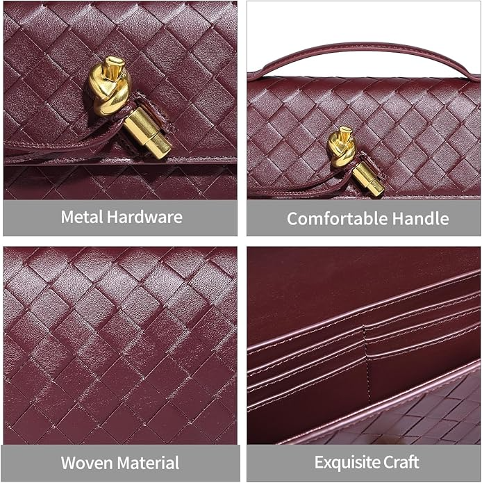 Trendy Woven Evening Clutch Purses For Women Evening Bags