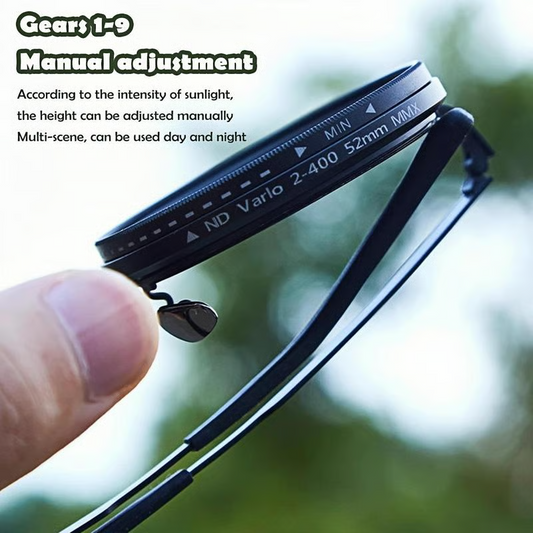 Adjustable Tint Rounded Polarized Lenses Retro Sunglasses