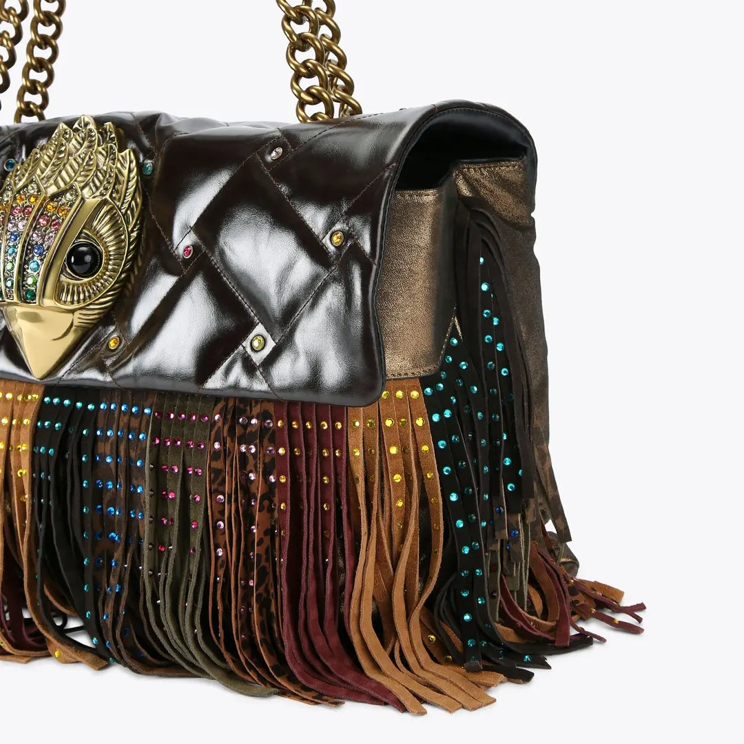 Leather Fringe Shoulder Bag