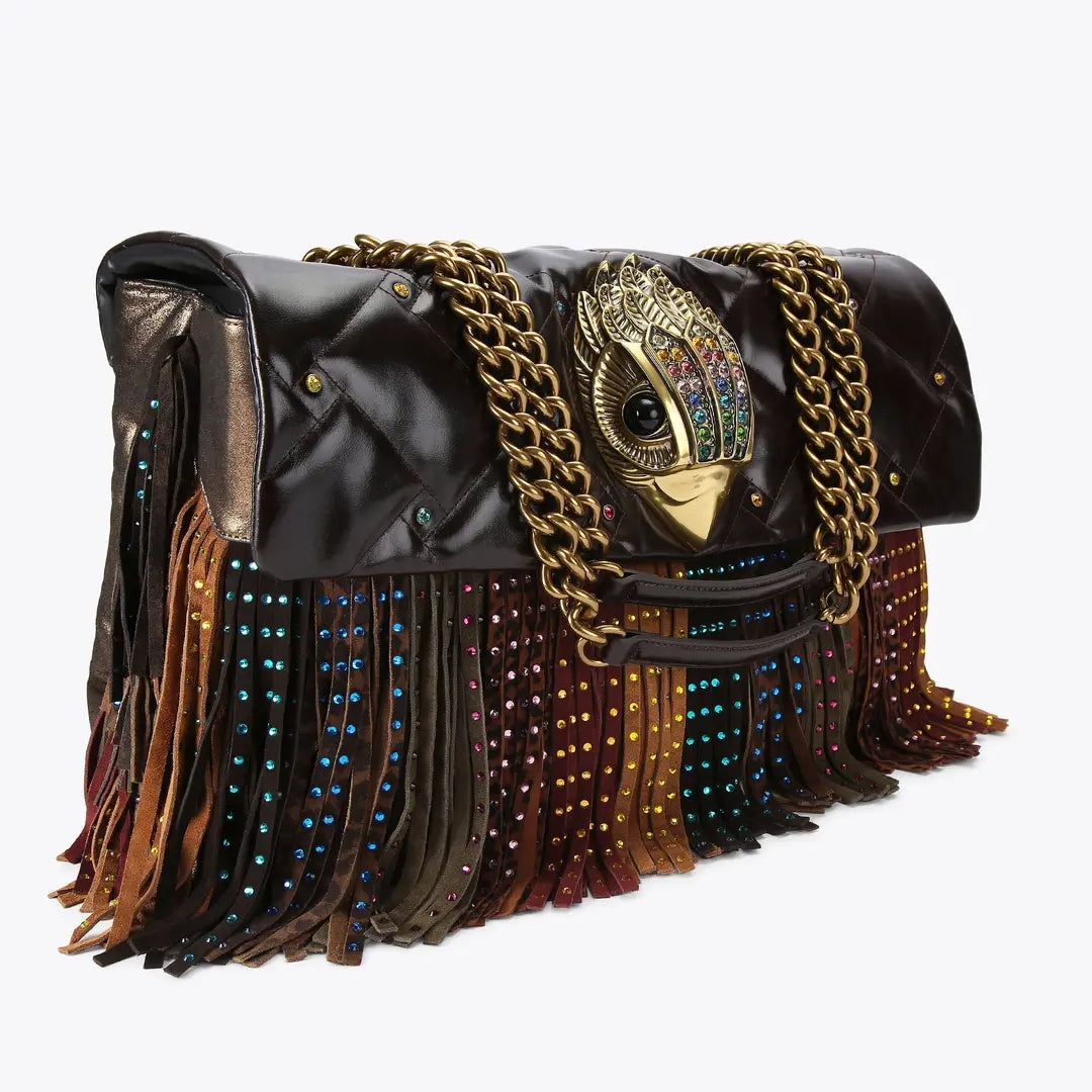 Leather Fringe Shoulder Bag