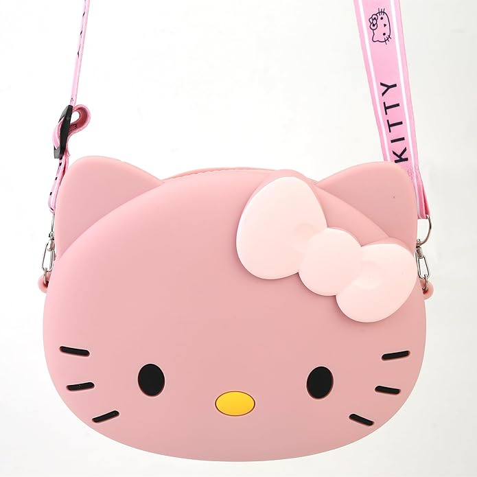 Large Hello Kitty Silicone Adjustable Crossbody Bag