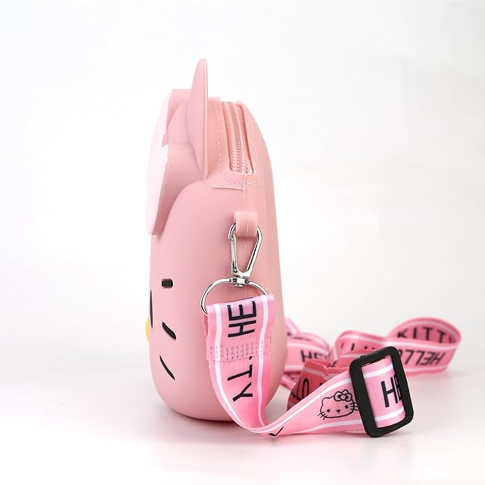 Large Hello Kitty Silicone Adjustable Crossbody Bag