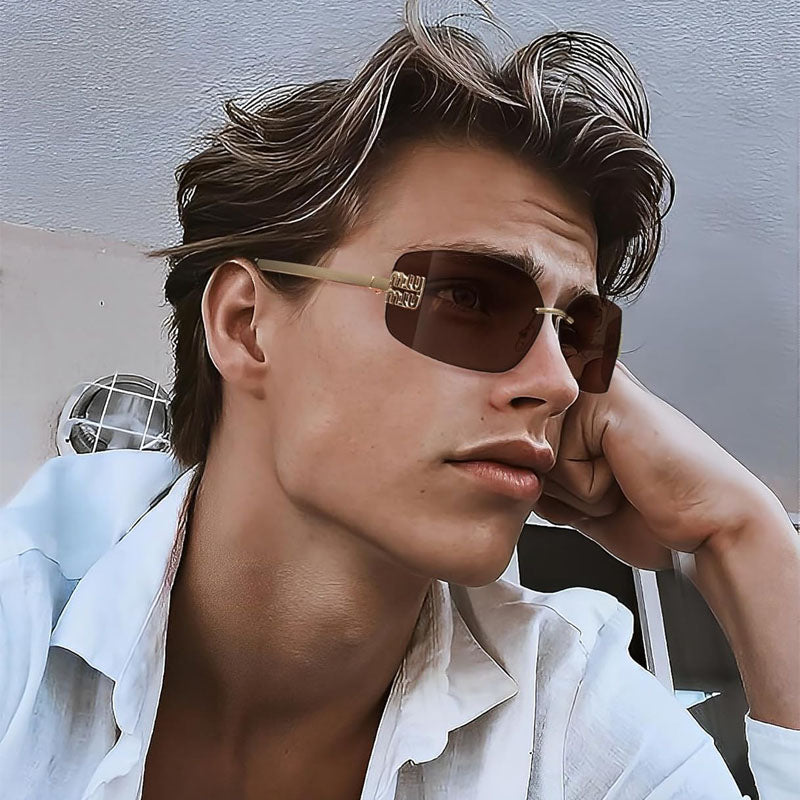 Fashion Wrap Around Frame Sunglasses