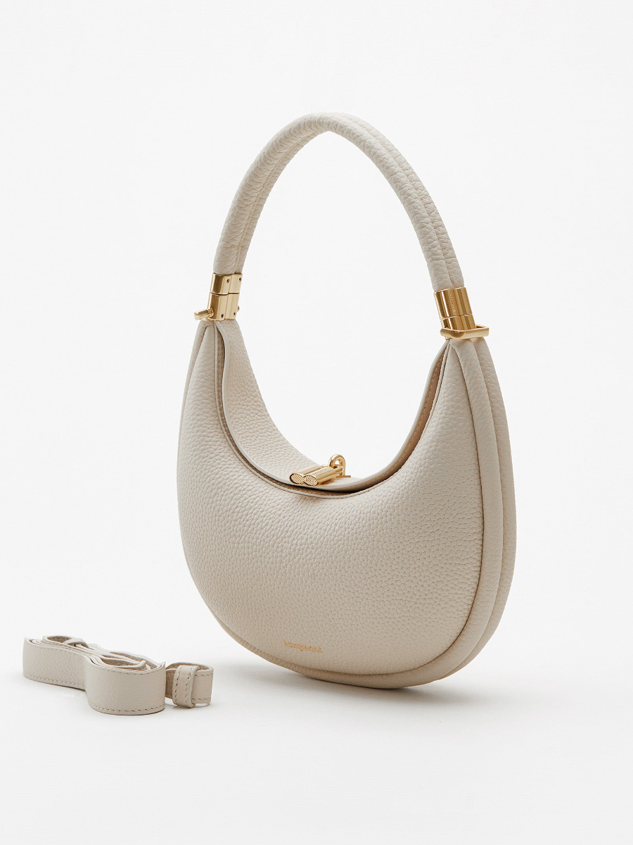 Solid Color Multiple Back Method Crescent Bag