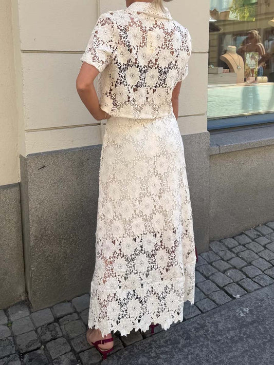 Elegant Lace Two Pieces Dress