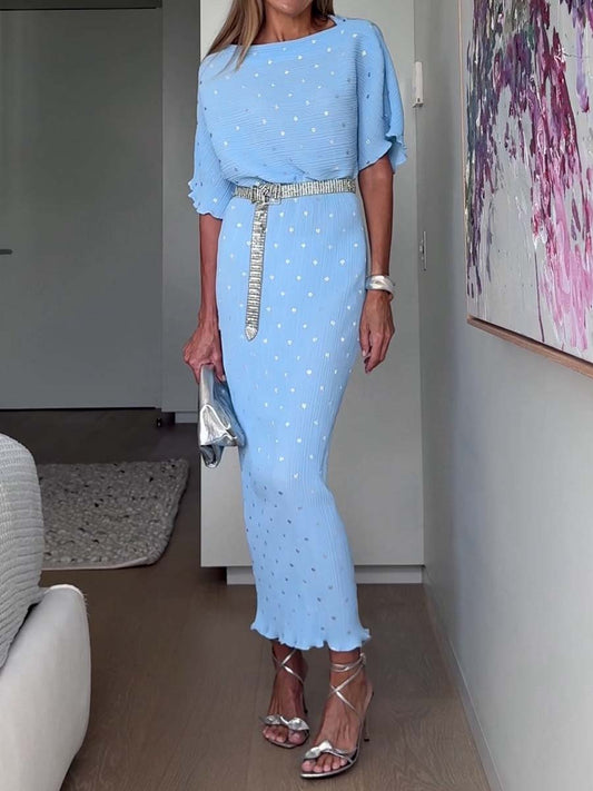 Elegant Elasticated Waist Dress