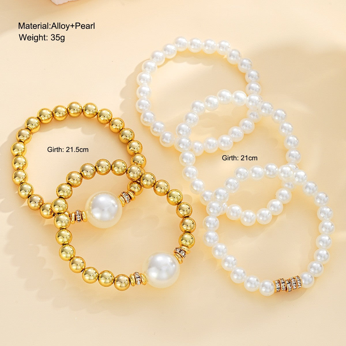 Chill Pearl Overlapping Bracelets