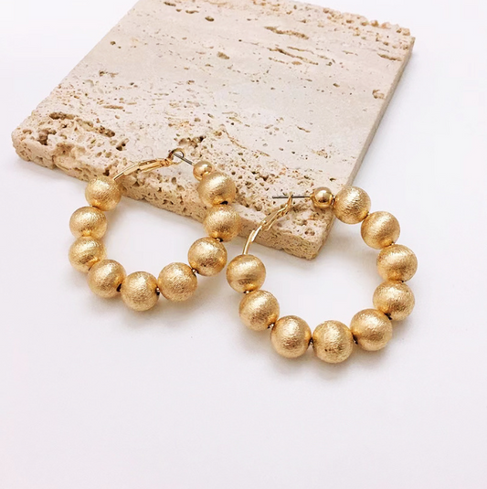 Trendy Gold Hoop Earrings