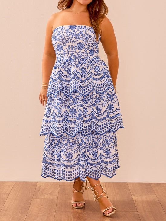 Stunning Scalloped Midi Dress