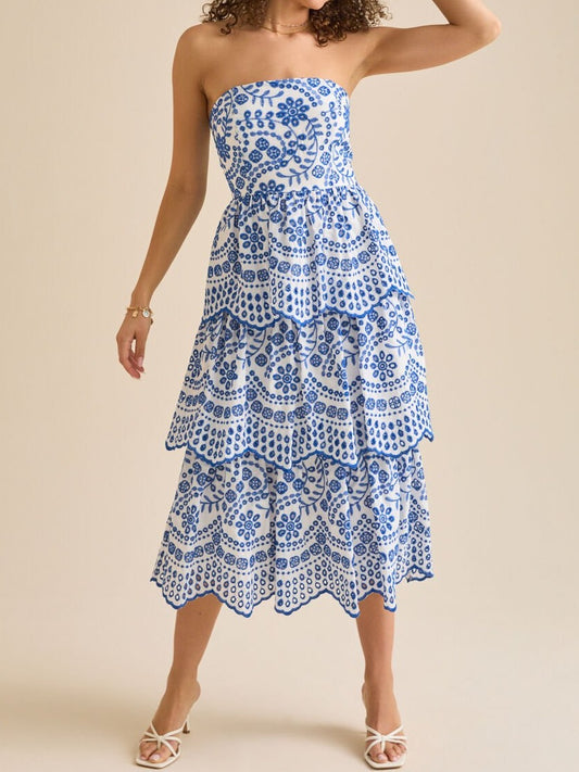 Stunning Scalloped Midi Dress