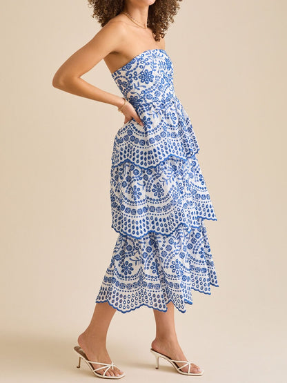 Stunning Scalloped Midi Dress