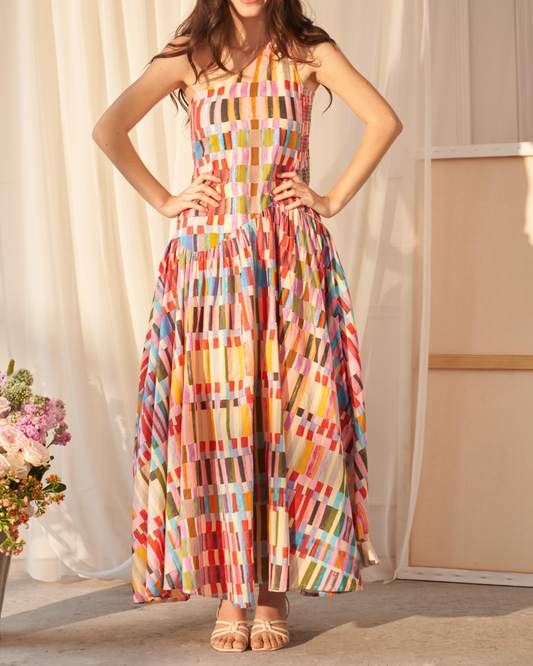 Painter’s Patch Asymmetrical Dress