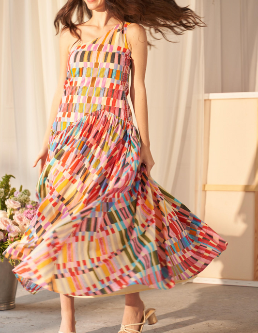 Painter’s Patch Asymmetrical Dress