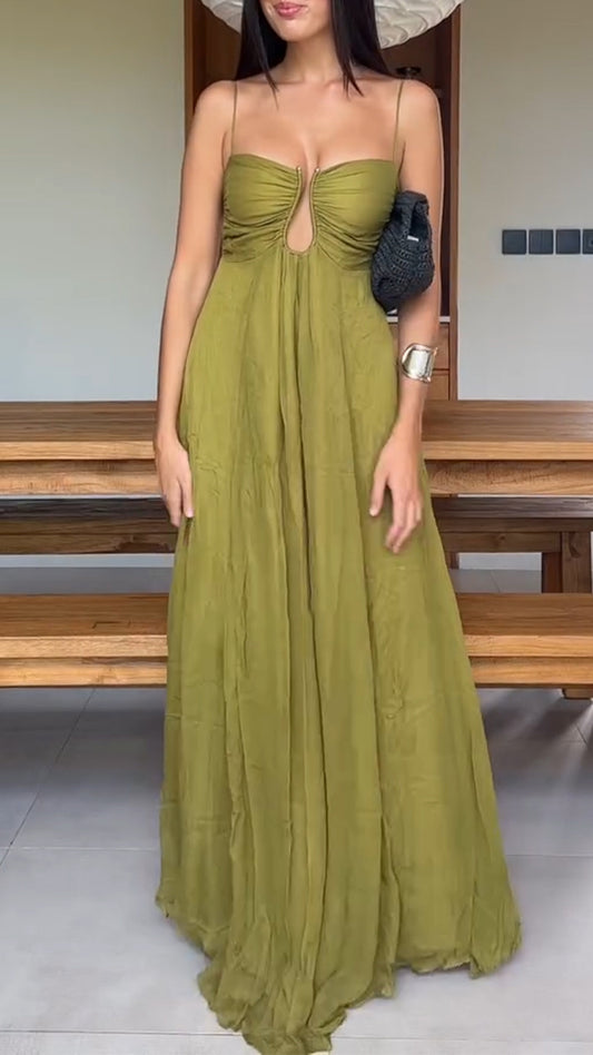 Women's Hollow Sling Holiday Dress