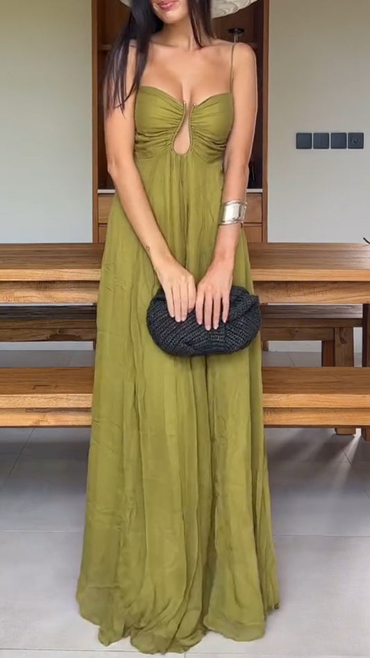 Women's Hollow Sling Holiday Dress