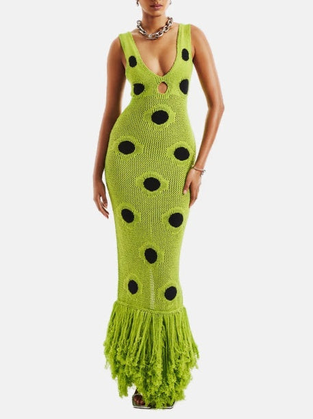 Forest Knit Maxi Dress