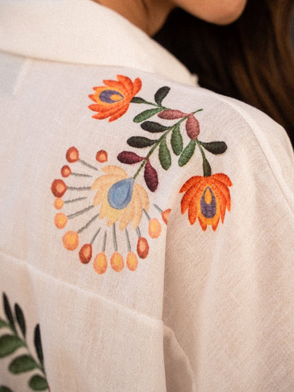 Floral Print Short-sleeved Shirt
