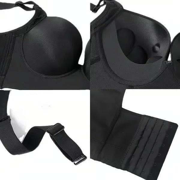 Fashion Bra with shapewear incorporated, gathered breasts,deep V bra