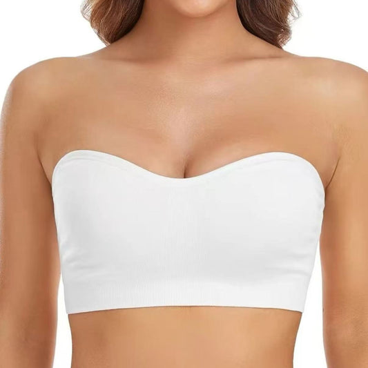 Non-Slip Bandeau Seamless Wireless Strapless Bra