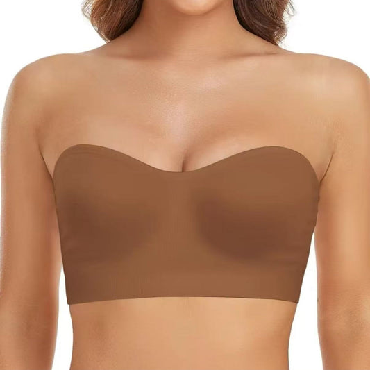 Non-Slip Bandeau Seamless Wireless Strapless Bra