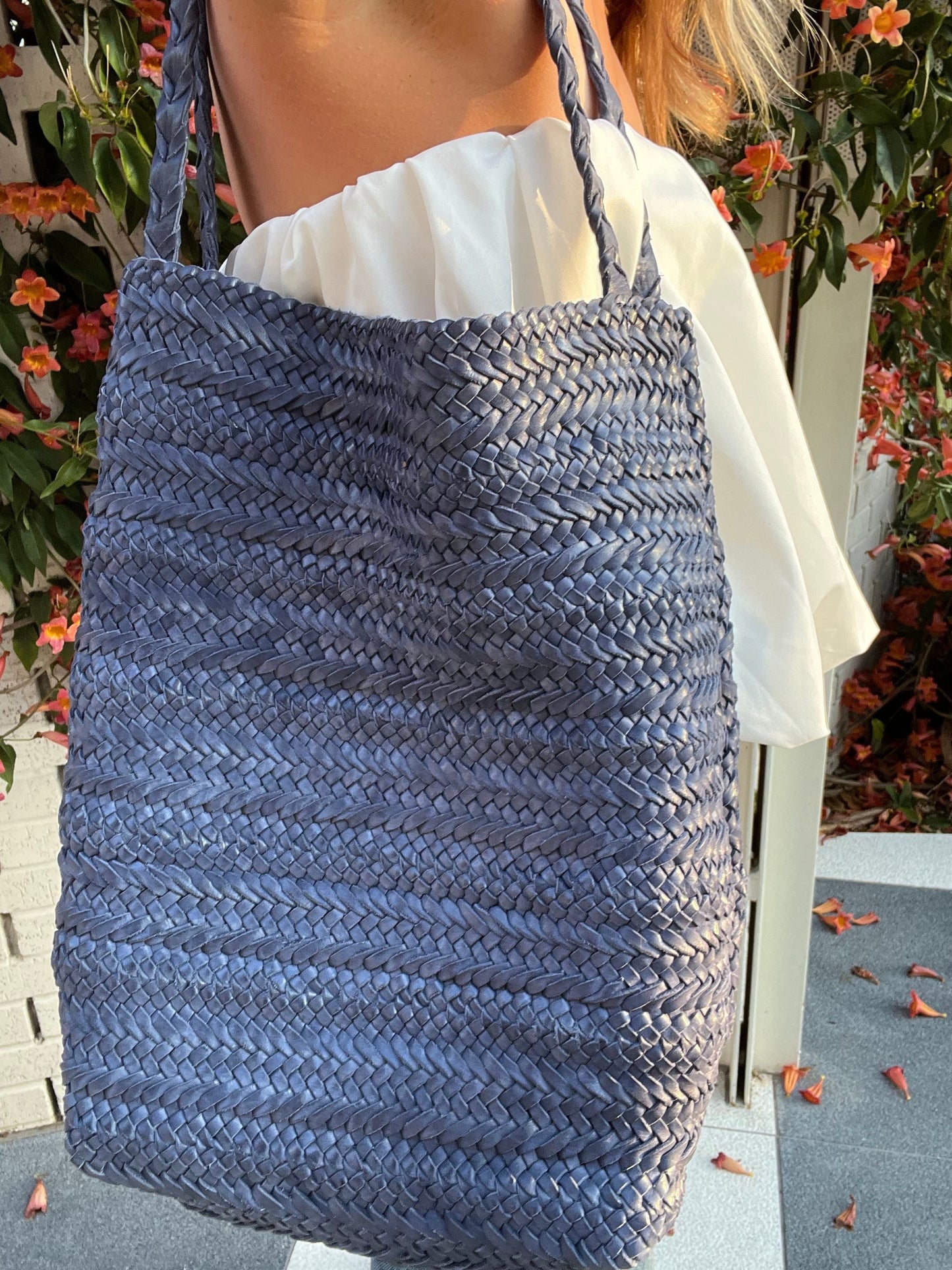 Hand-woven Leather Bag