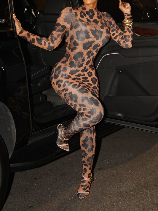 Leopard Mesh Transparent Set