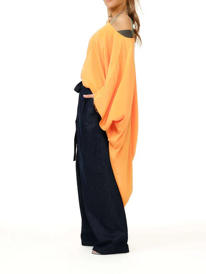 Orange Oversized Miaxi Tunic