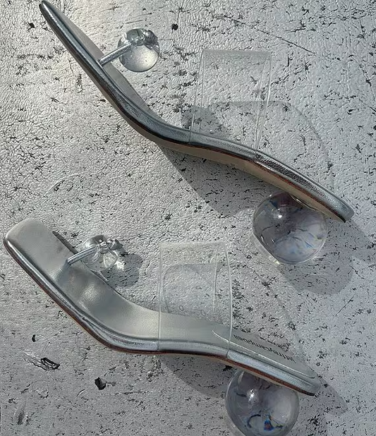 Latus Ball Clear Vinyl Sandals